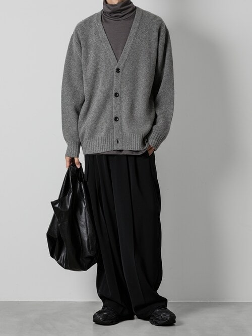 attachmentアタッチメント24awブリティッシュウールカーディガン1新品 ATTACHMENT（アタッチメント） カーディガン WO/NY スムース