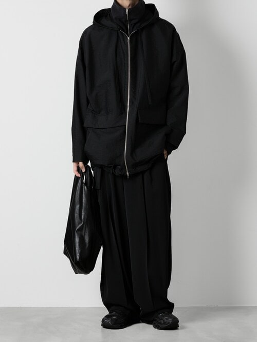 WO/NY ボイル ジップアップフーデッドジャケット / WO/NY VOILE ZIP UP HOODED JACKET