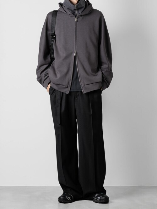 CO/PE ダブルニット ジップアップフーディー / CO/PE DOUBLE KNIT ZIP UP HOODIE