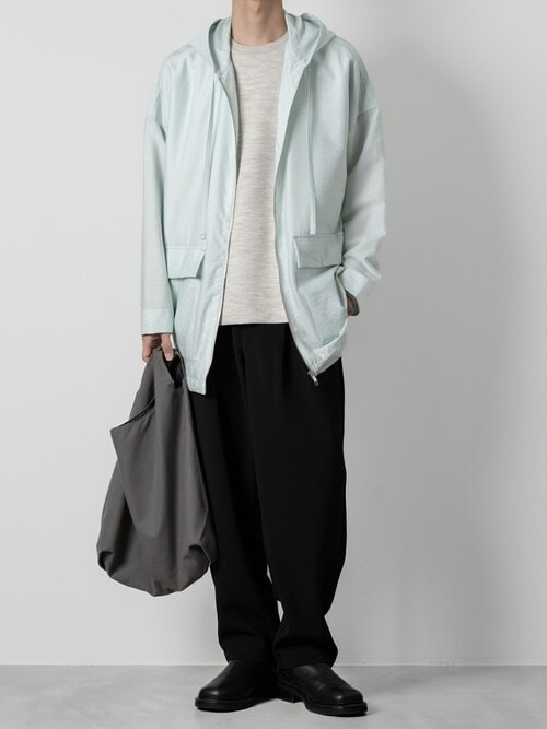 WO/NY ボイル ジップアップフーデッドジャケット / WO/NY VOILE ZIP UP HOODED JACKET