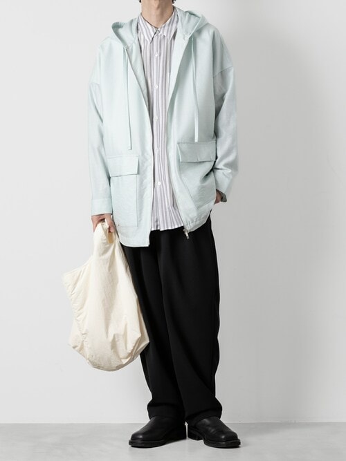 WO/NY ボイル ジップアップフーデッドジャケット / WO/NY VOILE ZIP UP HOODED JACKET