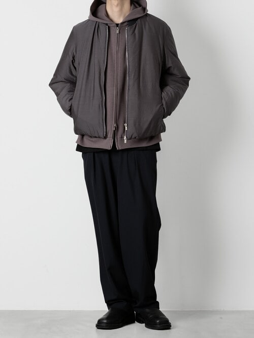 CO/PE ダブルニット ジップアップフーディー / CO/PE DOUBLE KNIT ZIP UP HOODIE