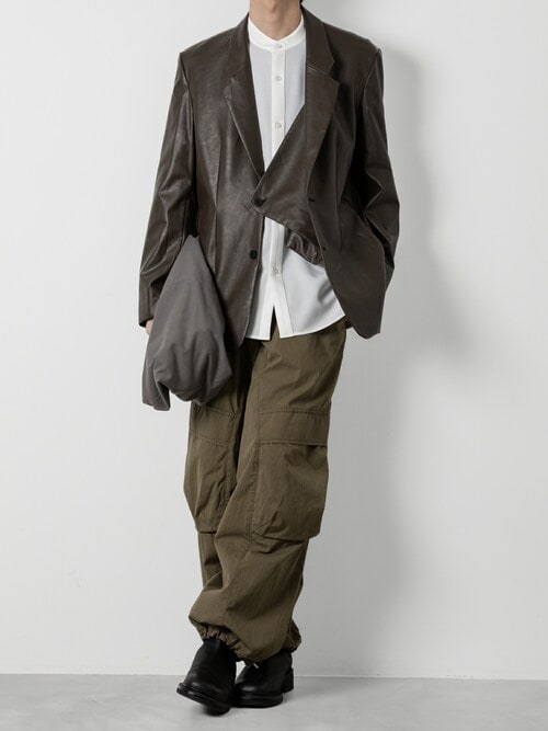 【美品】VEIN 2B テーラード ジャケット　ブラック セール】シンセティックレザー 2B JKT / SYNTHETIC LEATHER 2B JKT