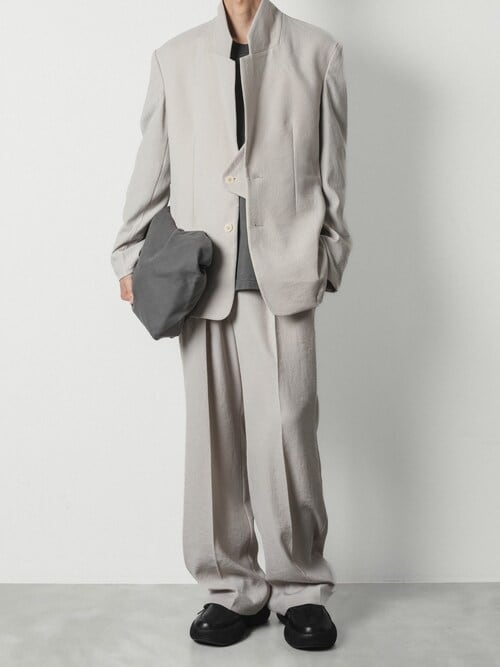 PE カルゼ 1タック トラウザーズ / PE KERSEY 1TUCK TROUSERS