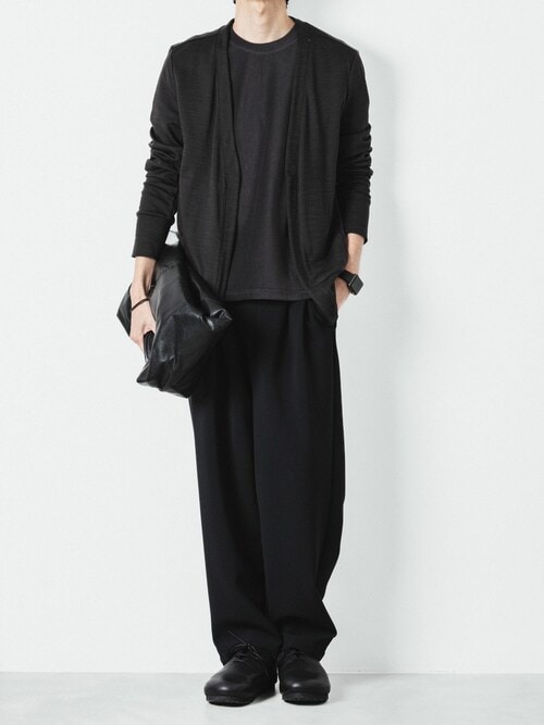 【 直営店・ZOZOTOWN限定 】シンセティックレザー ショルダーショッピングバッグ / SYNTHETIC LEATHER SHOULDER SHOPPING BAG