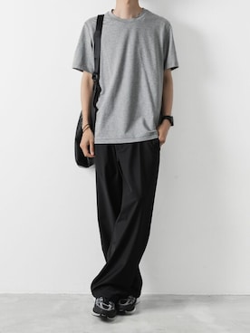「アイテム（ショルダーバッグ）」を使った、AT_MMさん（メンズ・173cm）の夏コーディネート