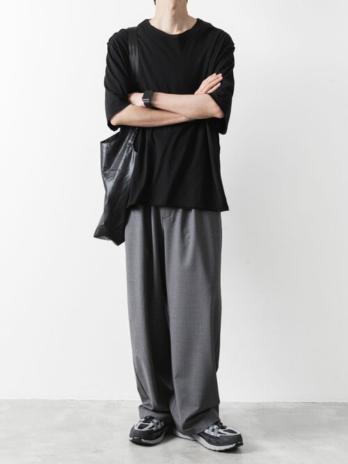 80/2 ピマコットンジャージー オーバーサイズド レイヤードS/S/ TEE / 80/2 PIMA CO JERSEY OVERSIZED LAYERED S/S TEE