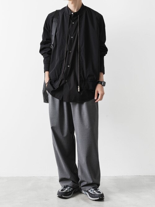 【 直営店・ZOZOTOWN限定 】シンセティックレザー ショルダーショッピングバッグ / SYNTHETIC LEATHER SHOULDER SHOPPING BAG