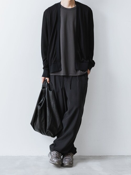 【 直営店・ZOZOTOWN限定 】シンセティックレザー ショルダーショッピングバッグ / SYNTHETIC LEATHER SHOULDER SHOPPING BAG