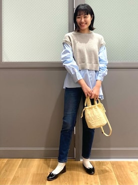 「Repetto（レペット）のアイテム」を使った、ayanaさん（レディース・155cm）の冬コーディネート