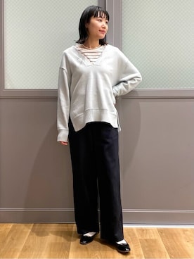 「Repetto（レペット）のアイテム」を使った、ayanaさん（レディース・155cm）の冬コーディネート