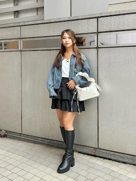 「アイテム（ブルゾン）」を使った、はるなっちさん（レディース・154cm）の秋コーディネート