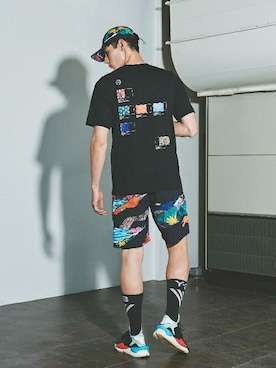 「アイテム（帽子）」を使った、Y-3さん（メンズ・185cm）の春コーディネート