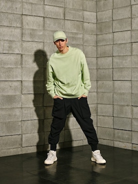 「アイテム（帽子）」を使った、Y-3さん（メンズ・186cm）の夏コーディネート
