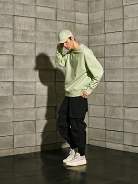 「アイテム（帽子）」を使った、Y-3さん（メンズ・186cm）の夏コーディネート