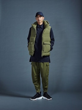 「アイテム（帽子）」を使った、Y-3さん（メンズ・186cm）の秋コーディネート