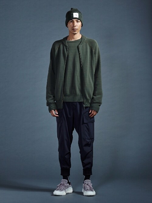 トップス Y-3 CLASSIC KNIT FULLZIP SWEATER Y-3（ワイスリー）の「M CL KNIT FULL-ZIP SWEATER（ニット