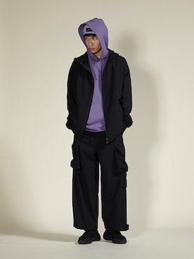「Y-3（ワイスリー）のアイテム」を使った、Y-3さん（メンズ・186cm）の冬コーディネート
