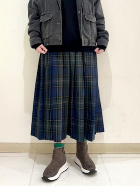 「cava cava（サヴァサヴァ）のアイテム」を使った、あしながおじさんさん（レディース・155cm）の冬コーディネート