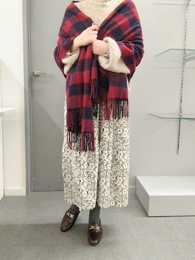「cava cava（サヴァサヴァ）のアイテム」を使った、あしながおじさんさん（レディース・155cm）の冬コーディネート