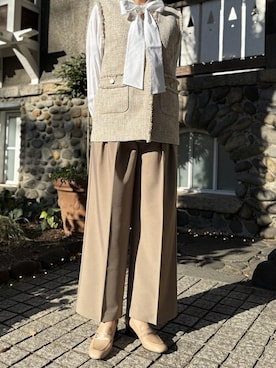 「フォーマルスタイル」｜あしながおじさんさん（レディース・155cm）の冬コーディネート
