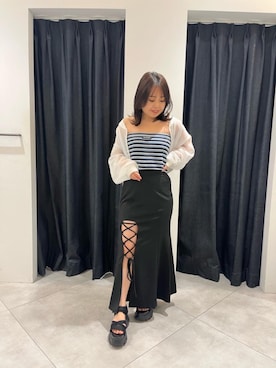 「SPIRALGIRL（スパイラルガール）のアイテム（ブルゾン）」を使った、ritoさん（レディース・153cm）の夏コーディネート