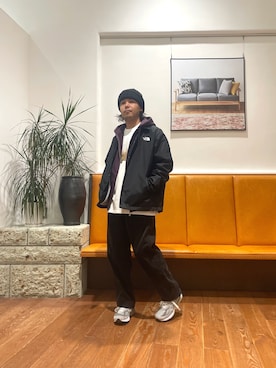 「アイテム（ニットキャップ/ビーニー）」を使った、kidaさん（メンズ・172cm）の秋コーディネート