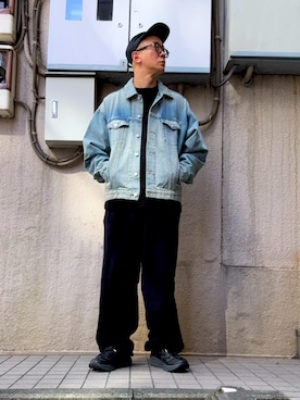 「アイテム（デニムジャケット）」を使った、タイスケさん（メンズ・177cm・40代）の秋コーディネート