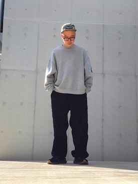 「アイテム（帽子）」を使った、タイスケさん（メンズ・177cm）の秋コーディネート