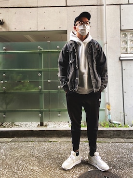 「BEAMS（ビームス）のアイテム（デニムジャケット）」を使った、タイスケさん（メンズ・177cm）の春コーディネート