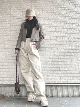 「ZARA（ザラ）のアイテム（ローファー）」を使った、Maiさん（レディース・157cm）の春コーディネート