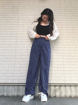 「mixxmixのアイテム」を使った、Maiさん（レディース・157cm）の秋コーディネート