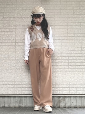 「chuu（チュー）のアイテム（ジャケット/アウター）」を使った、Maiさん（レディース・157cm）の秋コーディネート