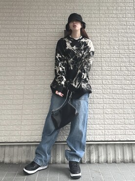 「mixxmixのアイテム」を使った、Maiさん（レディース・157cm）の春コーディネート