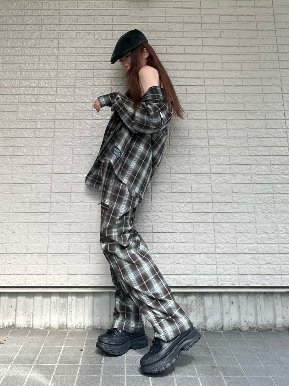 GUのハンチング/ベレー帽を使った「undercover」の人気ファッション