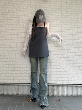 「sevens（セブンズ）のアイテム」を使った、Maiさん（レディース・157cm）の秋コーディネート