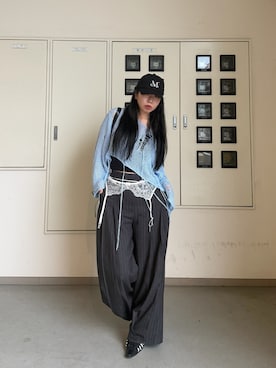 「MUCENT（ムセント）のアイテム」を使った、Maiさん（レディース・157cm）の夏コーディネート
