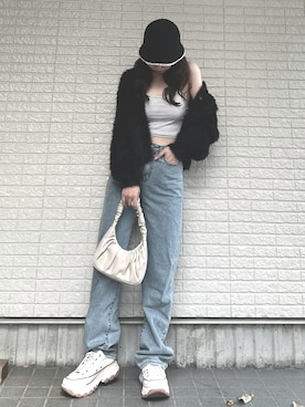 「chuu（チュー）のアイテム」を使った、Maiさん（レディース・157cm）の秋コーディネート