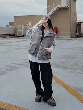 「ワイドパンツ」｜Maiさん（レディース・157cm）の秋コーディネート