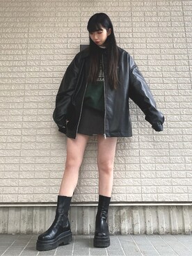 「Chuu」｜Maiさん（レディース・157cm）の冬コーディネート
