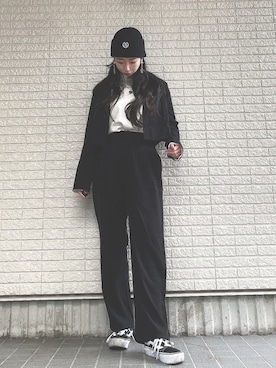 「chuu（チュー）のアイテム（ジャケット/アウター）」を使った、Maiさん（レディース・157cm）の冬コーディネート