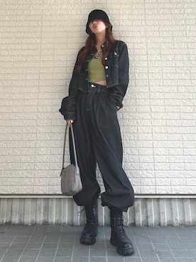 「chuu（チュー）のアイテム」を使った、Maiさん（レディース・157cm）の秋コーディネート