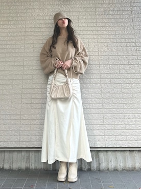 「chuu（チュー）のアイテム」を使った、Maiさん（レディース・157cm）の冬コーディネート