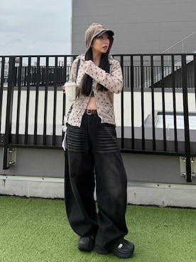 「H&M（エイチ・アンド・エム）のアイテム（トップス）」を使った、Maiさん（レディース・157cm）の秋コーディネート