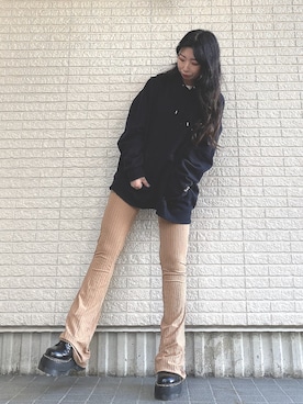 「FIG&VIPER（フィグアンドバイパー）のアイテム（トップス）」を使った、Maiさん（レディース・157cm）の春コーディネート