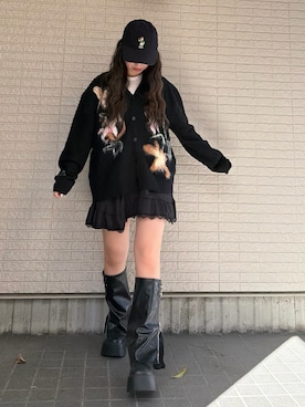 「アイテム（ワンピース）」を使った、Maiさん（レディース・157cm）の秋コーディネート