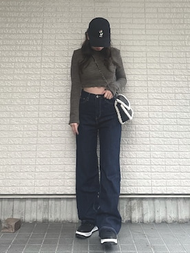 「chuu（チュー）のアイテム」を使った、Maiさん（レディース・157cm）の秋コーディネート