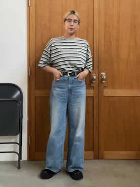 「高見え」｜「アイテム（ブーツ）」を使った、古屋美咲さん（レディース・167cm）の夏コーディネート