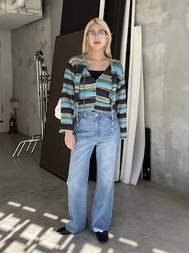 「eL（エル）のアイテム」を使った、古屋美咲さん（レディース・167cm）の秋コーディネート