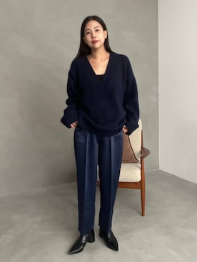 古屋美咲さん（レディース・167cm）の冬コーディネート